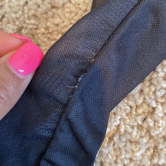 Mesh floral bodysuit navy bluish black - Picture 4 of 5